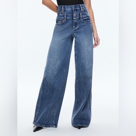Alice + Olivia Denim - Alice + Olivia Cool Double Waistband Jeans Size 29